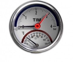 Термоманометр d63 10 бар. акс. TIM